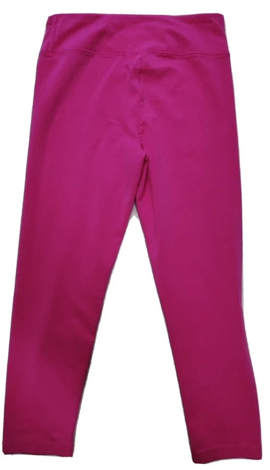 • J Crew Everyday Leggings Cropped Size Medium Pink Style AJ702 Cotton Blend - Image 2 of 4