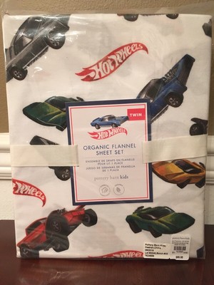 pottery barn hot wheels sheets