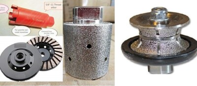 2'' Full Bullnose V50 router bit 3 1/2'' zero tolerance drum core bit grinding cup