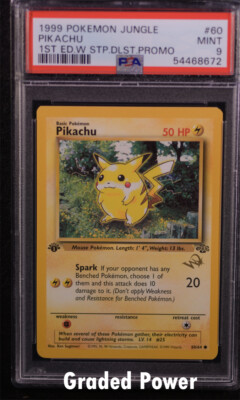 Promo Pikachu Jungle 1st Ed. W Stamp PSA 9 (8672) 60/64 Pokemon | eBay