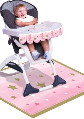 One Little Star High Chair Decorating Kit   2 Piece Count