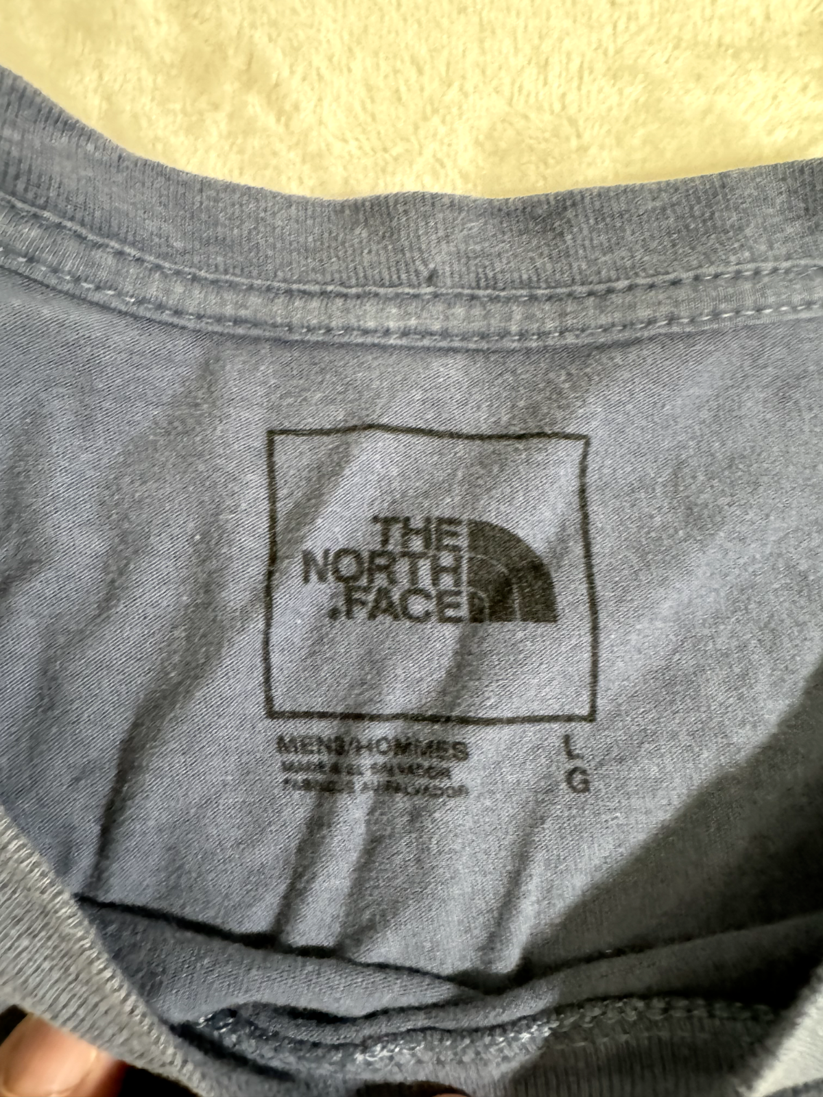 The North Face Men's Blue Half Dome Logo Short Sleeve T-Shirt Large Slim Fit