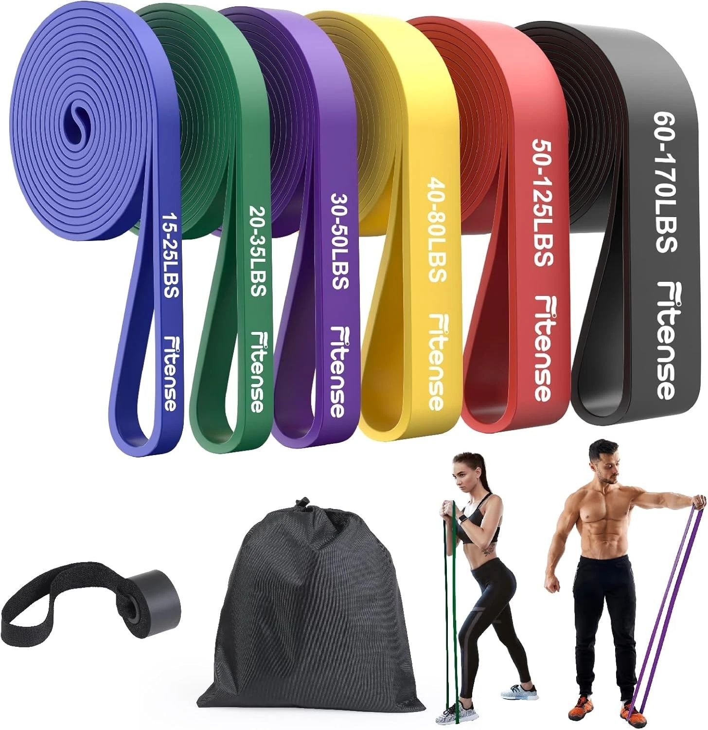 Resistance Bands Set with Door Anchor, 6 Resistance Levels for Body Stretching
Opens in a new window
