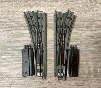Hornby Dublo Spurweite OO EODPL & EODPR 3-Schienen elektrische Weichen Gleis - links & rechts