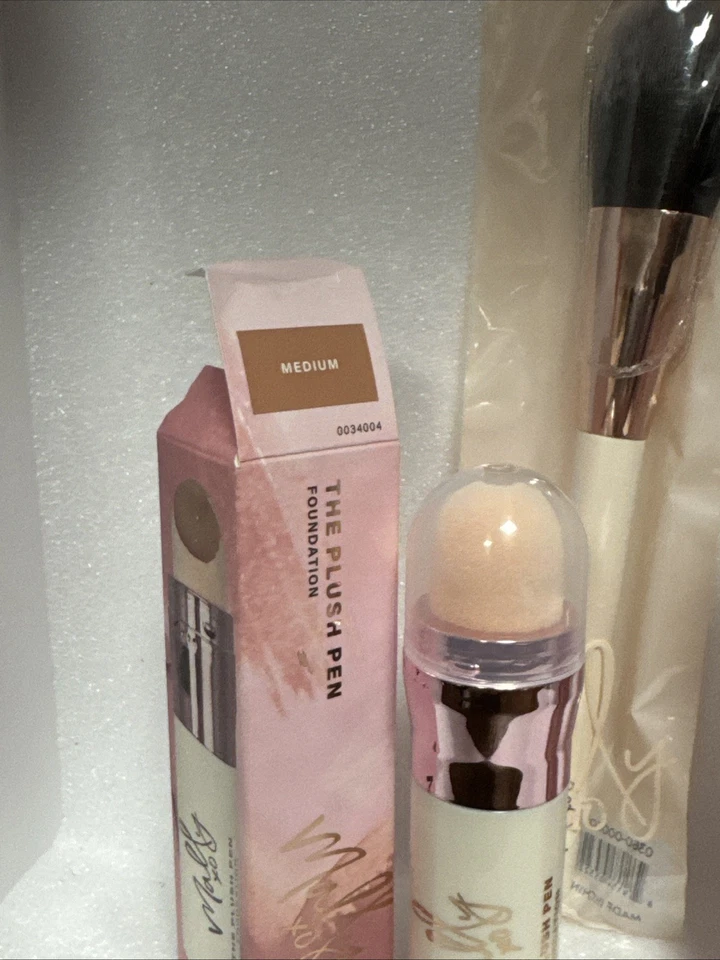 Mally Plush Pen Brightening Foundation, Brush & Concealer Set In Shade Medium - Image 2 of 4