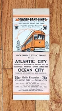 1934 ATLANTIC CITY & SHORE RAILROAD CO SHORE FAST LINE TIME TABLE NEW JERSEY NJ