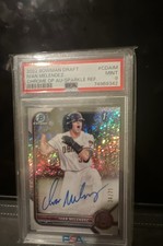 2022 Bowman Draft Chrome Draft Pick Autographs Ivan Melendez Sparkle Refractor