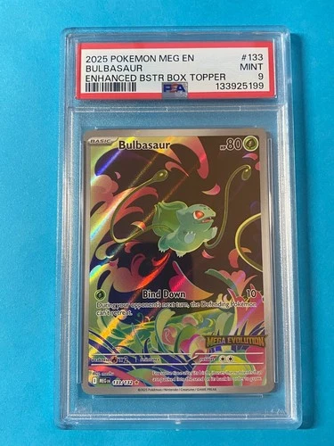 Bulbasaur PSA 9 | Mega Evolution 133/132 | Stamped