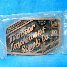 Tractor Implement Supply Co Promo Belt Buckle Farmer NOS LE Vtg 90s SC .MMR065