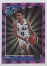 2018 Panini Donruss Rated Rookies Holo Purple Laser 1/15 Zhaire Smith #154 05fy