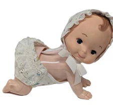 Vintage 1981 Playmates Baby Crawl Away Doll * Read