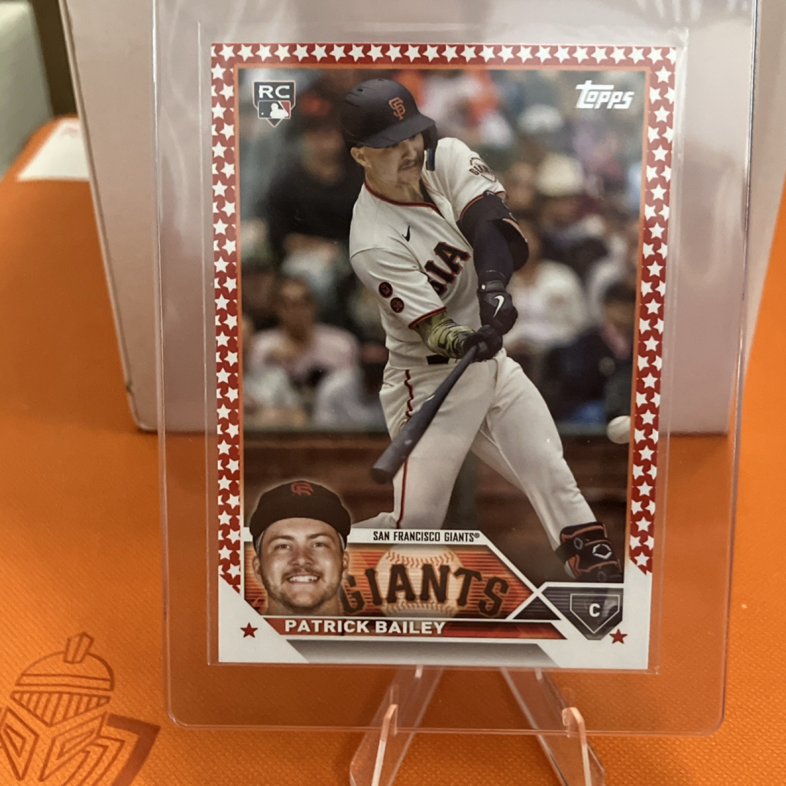 Patrick Bailey Rookie RC 2023 Topps Update #US8 Independence Day Parallel /76