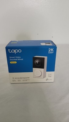 Tapo TP-Link D130 Smart Video Doorbell Camera 2K 5MP Wired Color Night Vision