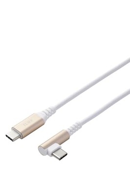 ELECOM USB Typ C Kabel L-Form 2m Schnellladung PD kompatibel 60W USB2.0 Daten