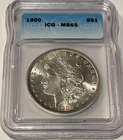 1900 MORGAN DOLLAR - ICG MS65 -UNC With Toning