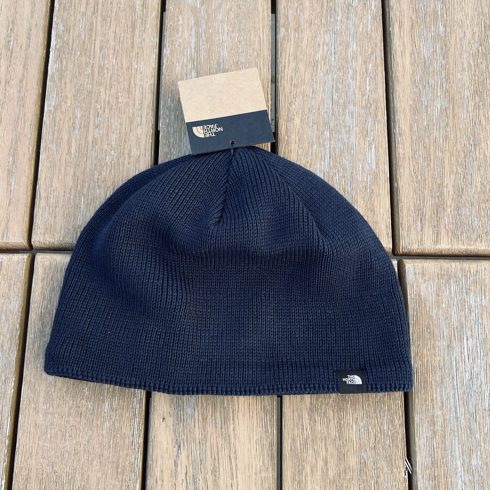 The North Face mens Unisex Navy Blue fleece lined mountain beanie hat one size
Opens in a new window