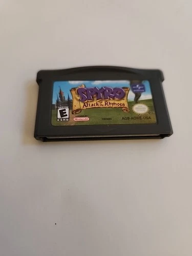 Spyro: Attack of the Rhynocs (Nintendo Game Boy Advance, 2003) Tested Working