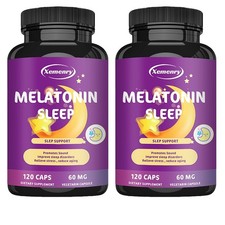 Melatonin Sleep 240pcs -Night Sleep Aid,Fall Asleep Faster,Improve Sleep Quality