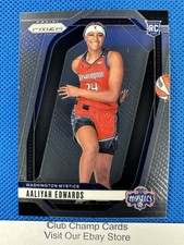 2024 #142 Aaliyah Edwards Panini Prizm WNBA Base Variation RC Mystics