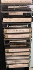 Lot Of 25 Used Cassette Tapes Maxell In Cases 1981-89, 1967, 1978-80