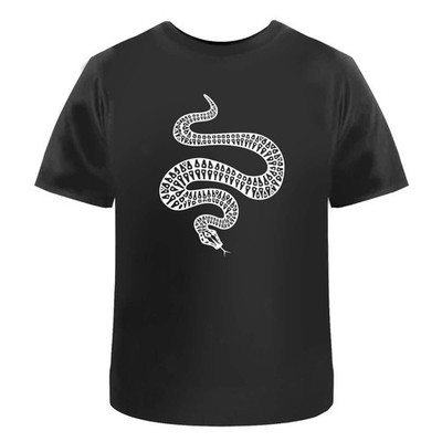 'Winding Tattoo Snake' Unisex T-Shirt -  100% Cotton (S-XXL) (TA048769)