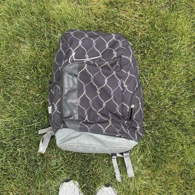 Nike Hoops Elite Pro Black Printed Caged Chain Basketball Backpack DQ5178 RARE