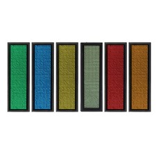 LED Name Tag Rechargeable Wireless LED Name Badge Reusable Price Tag Digital