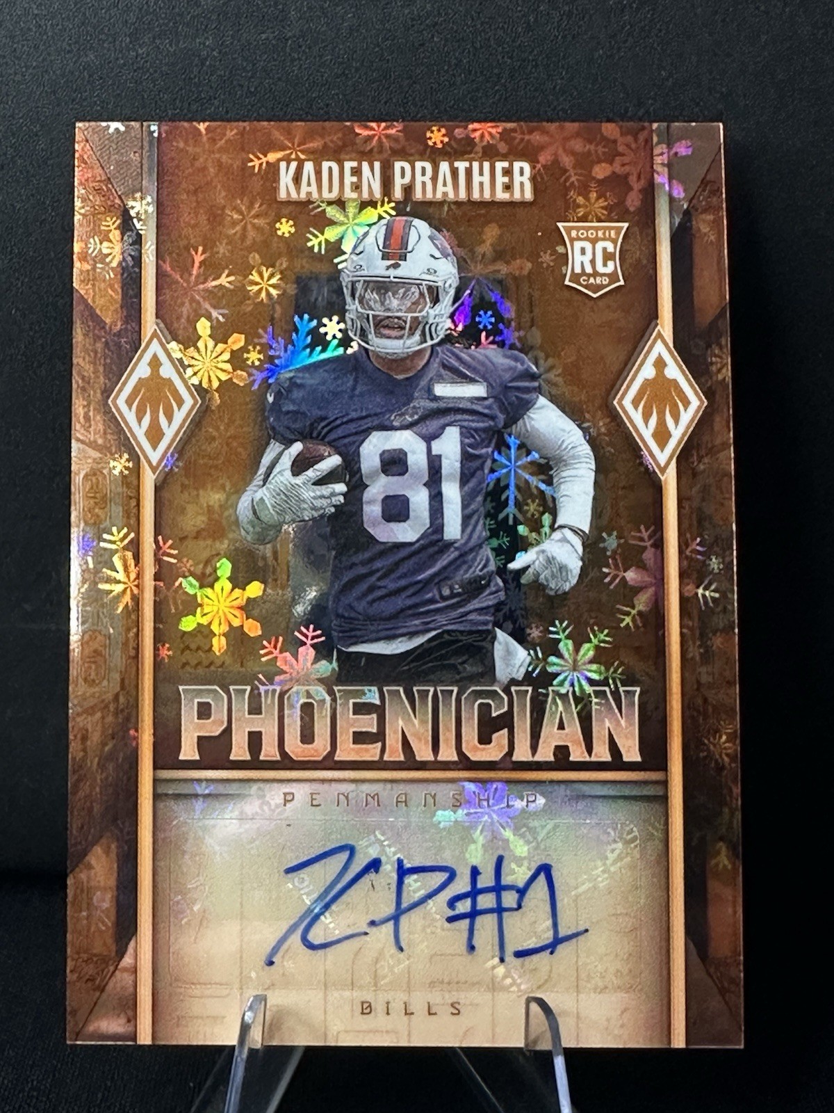 2025 Panini Phoenix - Phoenician Penmanship Kaden Prather #PHP-8 Winter /149