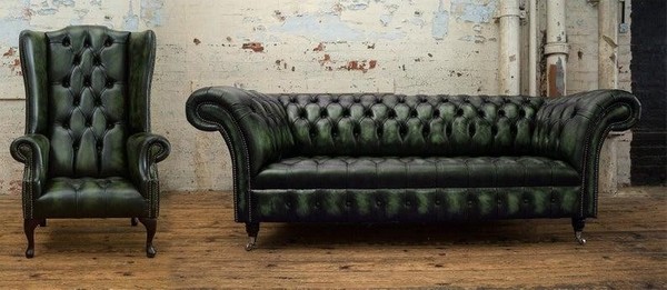 Luxus Klasse 3+1 Italienische MöBel Sofagarnitur Couch Sofa Neu Chesterfield Neu-image