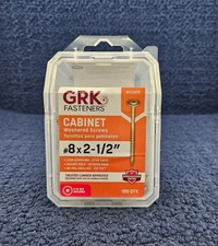 (QTY 100) GRK Fasteners 113079: #8 x 2-1/2" Cabinet Washered Screws, Zip Tip™