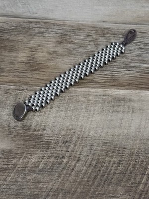 UNOde50 Bracelet,  Silver-Plates Metal Beads. Handmade In Spain.