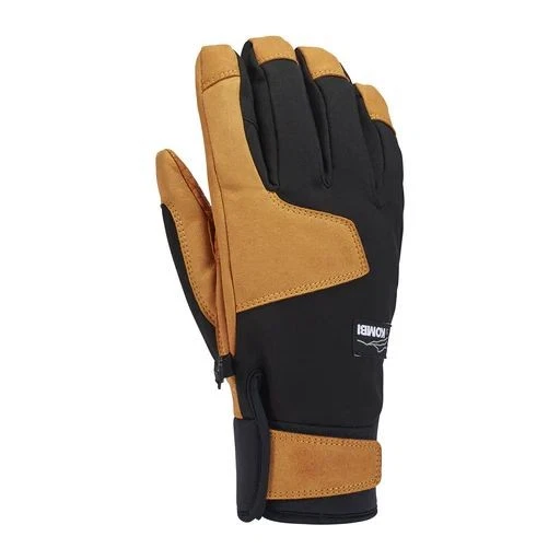 Kombi MTN Profile Men's Gloves, Black/Tan, Medium