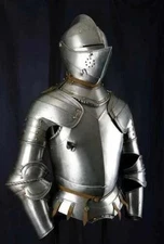 Medieval Knight Suit Armor Full Wearable Body Armor 18G Steel Armor