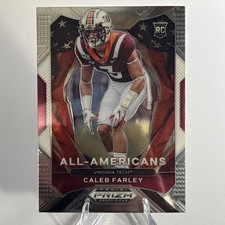 2021 Panini Prizm Draft Picks - All-American Caleb Farley #198 Purple Wave Prizm