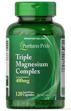 Puritan's Pride Triple Magnesium Complex 400 mg-120  Capsules