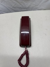 GE Trimline Phone 2-9221BGB Burgundy Desk or Wall Mount Landline Telephone