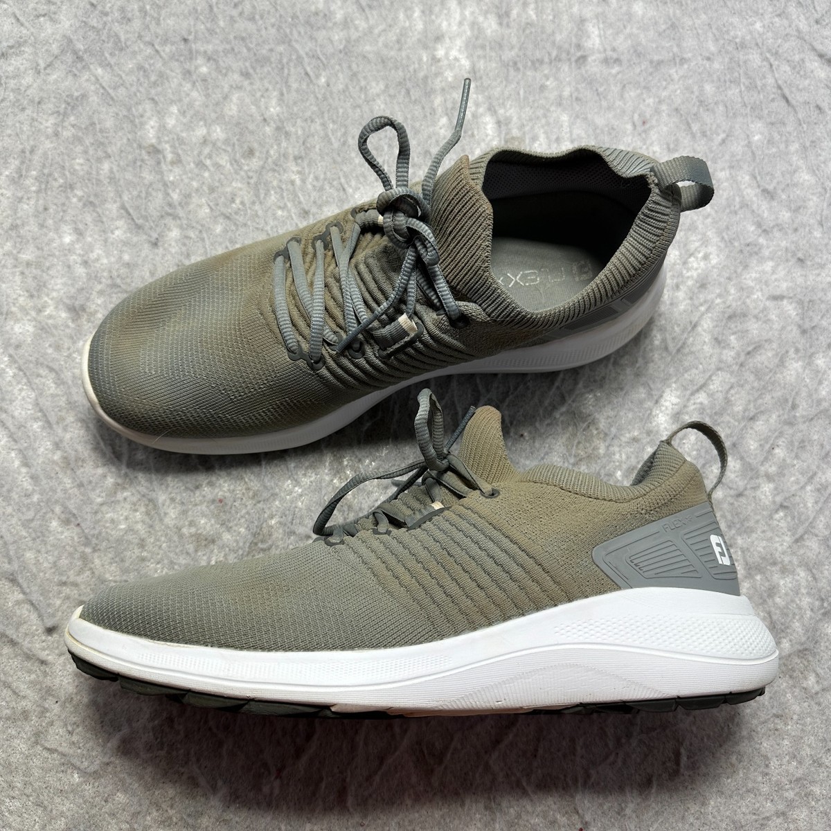 FootJoy Flex XP Spikeless Golf Shoes Gray Waterproof 56273  display picture 3