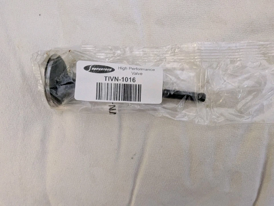 Juego de 12 válvulas de admisión de nitruro negro Supertech TIVN-1016-12 34,50x5,98x98,55 mm Foto 3 de 3