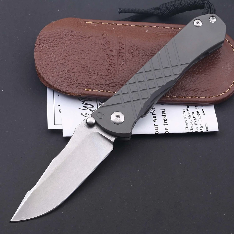 钛柄口袋折叠刀 S35vn 刀片快速打开陶瓷轴承 — 第 2/4 张图片