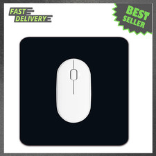 Square Waterproof Mouse Pad Non Slip Rubber Base 9x9 Inches Black Durable Desk