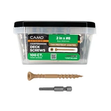CAMO - 2" X #8 -  COUNTERSINKING DECK SCREW 100ct