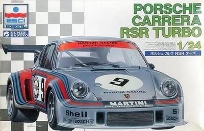 ESCI 1/24 Porsche Carrera RSR Turbo GE-411 Gunze Vintage Model Kit From JPN