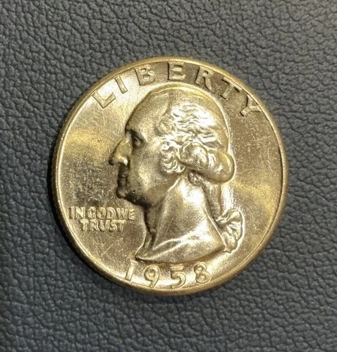 1958 P Washington Quarter - Just Pulled - Brilliant Uncirculated - 90% Silver