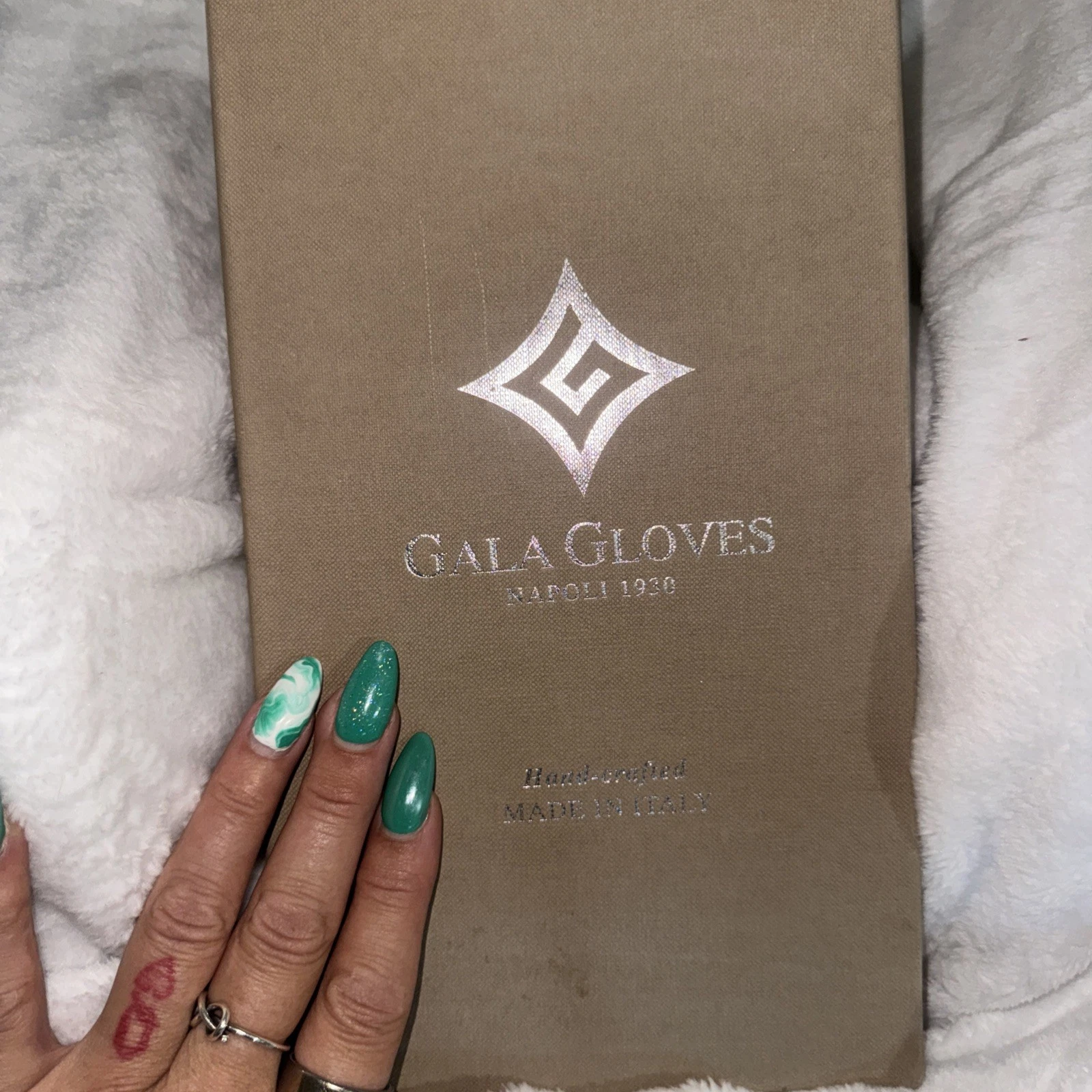 Gala Gloves Brown Leather Made In Italy Women's/Mens Size 8 1/2