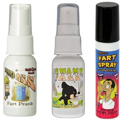 1 Liquid Ass + 1 Swamp Ass + 1 Fart Spray - Stink Gag Prank Joke ~ COMBO SET - Image 1 of 4