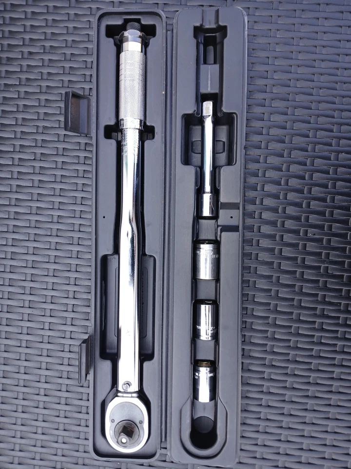 POWERFIX Drehmomentschlüssel Set Steckschlüssel Werkzeug Schwarz - Bild 2 von 4