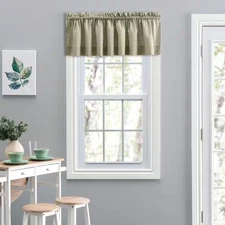 Lisa Solid 15 In. L Polyester/Cotton Tailored Valance in Mist