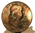 1963-D FRANKLIN HALF DOLLAR TONED id no.B-343