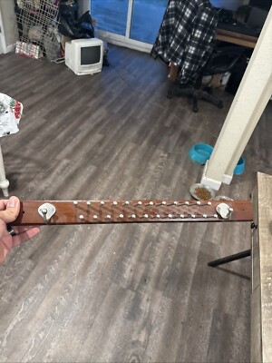 Tie & Belt Rack Premium Cherry Finished Walnut Wood 24 Pegs Stafford ...