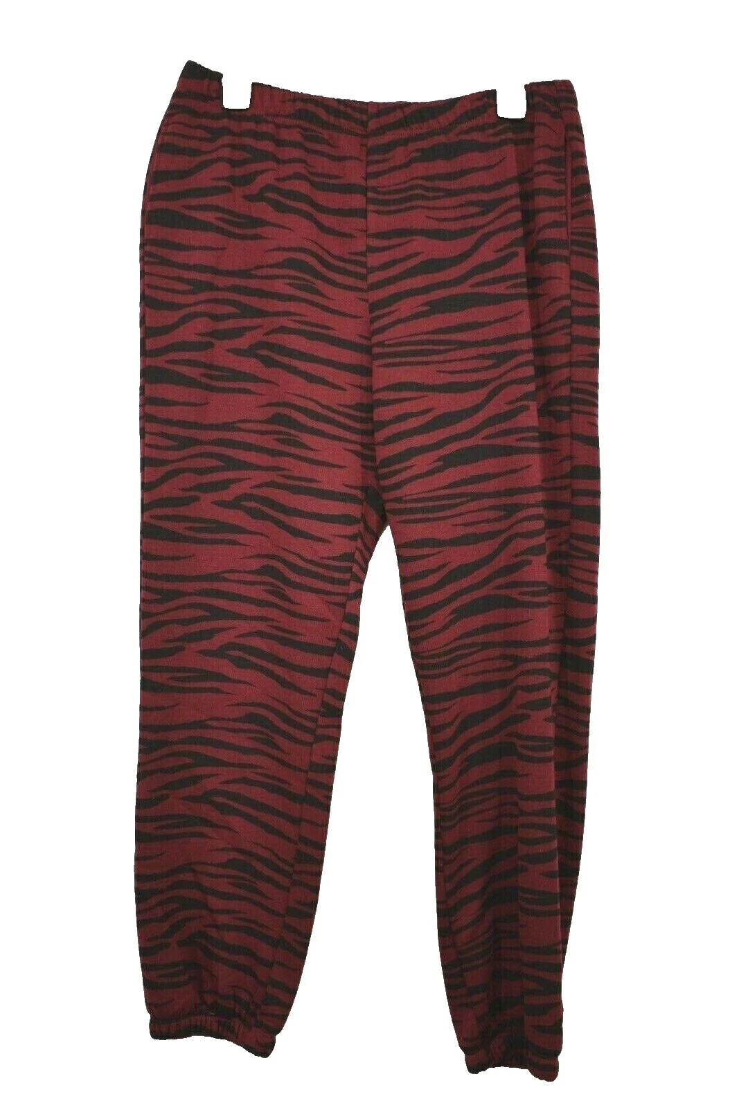 Брюки деловые из полиэстера с анималистичным принтом для женщин